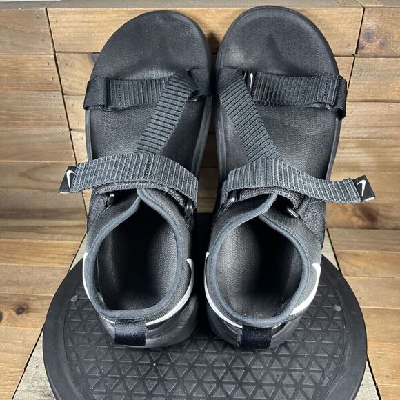 Nike Swoosh Sandal Mens Size 13 Black Strap Outdoor Shoes Outdoor Active - Picture 6 of 10